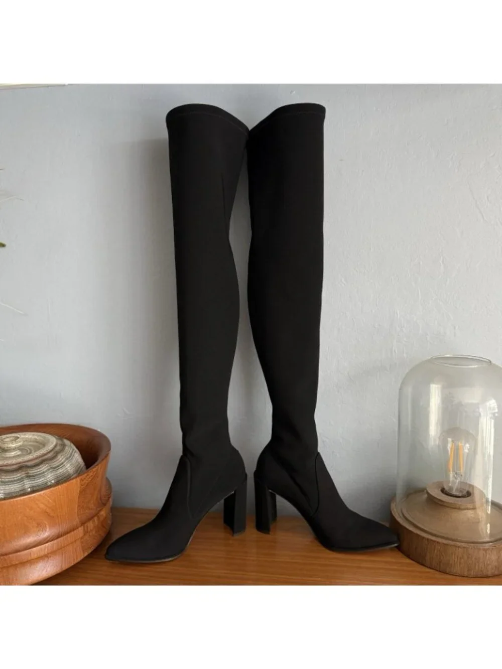 Stuart Weitzman HiChamp Microfiber Knee Thigh Boot